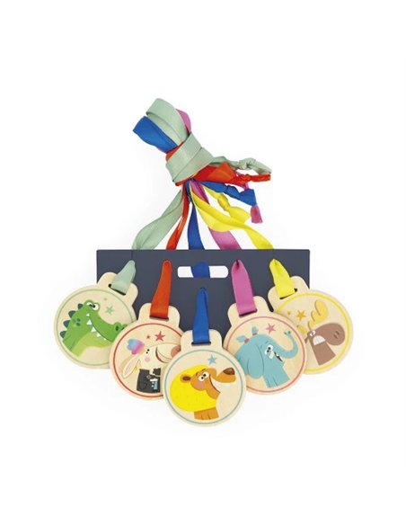 Set de 5 Médailles Applepop Animaux - Janod