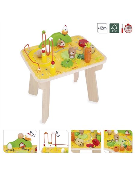 Table d'Activités Ferme en bois - Janod