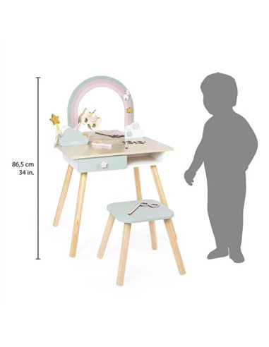 Coiffeuse Licorne Magique en bois - Janod