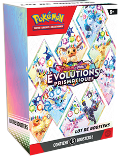 Pokémon EV8.5 : Bundle - 6 boosters - évolutions prismatiques