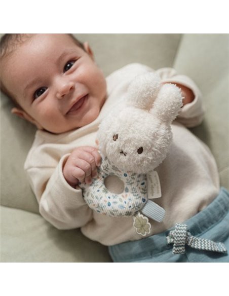 Hochet Miffy Lucky Leaves  - Little dutch