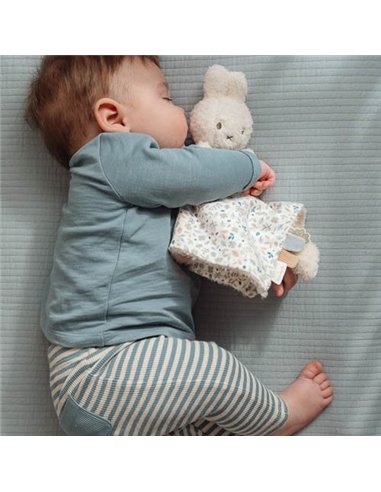 Doudou Carré Miffy Lucky Leaves  - Little dutch