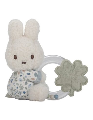 Anneau Hochet Miffy Lucky Leaves  - Little dutch