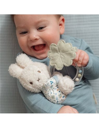 Anneau Hochet Miffy Lucky Leaves  - Little dutch
