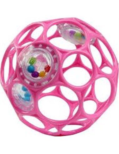 Hochet Balle Sensorielle Oball Rose