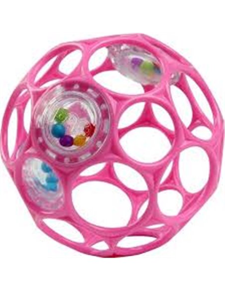 Hochet Balle Sensorielle Oball Rose