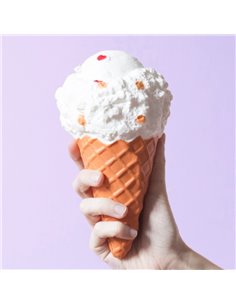 Gros squishy antistress - glace à la vanille - la petite epicerie