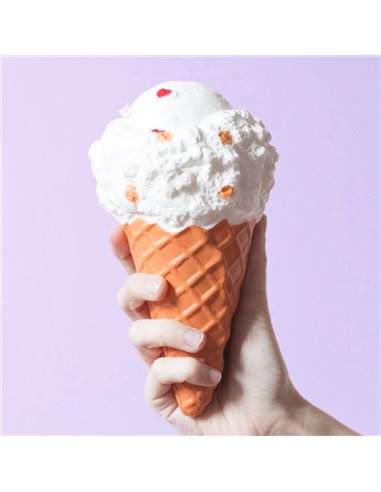 Gros squishy antistress - glace à la vanille - la petite epicerie