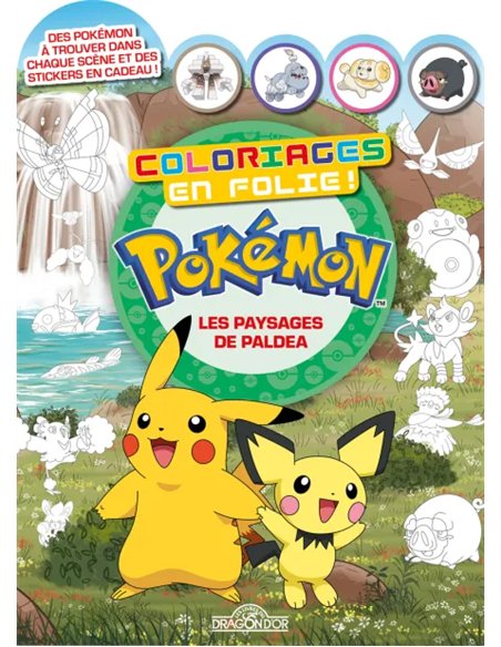 Pokémon - Coloriages en folie ! - Les Paysages de Paldea
