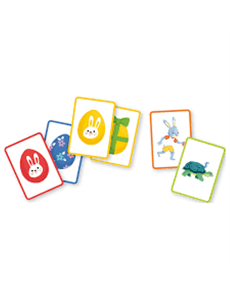Jeux de cartes - Mon premier jeu augustin - La chasse aux oeufs de pâques !