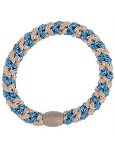 Kknekki Blue silver glitter stripe