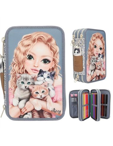 TOPModel Trousse 3 niveaux CAT LOVE