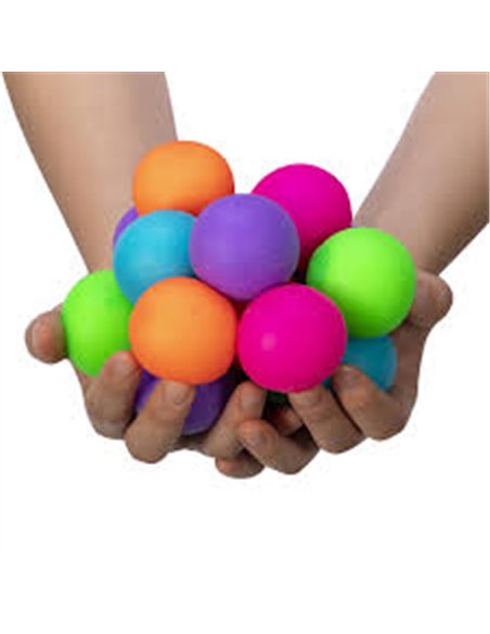 18 Balles Anti-stress En PU - Lot Multicolore Pour Décompresser