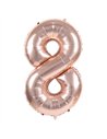 BALLON MYLAR CHIFFRE 8 ROSE GOLD 86CM	