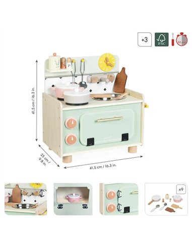 Petite Cuisine en bois kitchenette Mamie Soleil - Janod