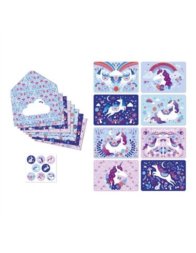 Set d'invitations Licorne Dreamland - Janod