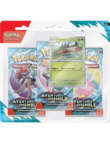 Pokémon EV09 : pack 3 boosters aventures ensemble