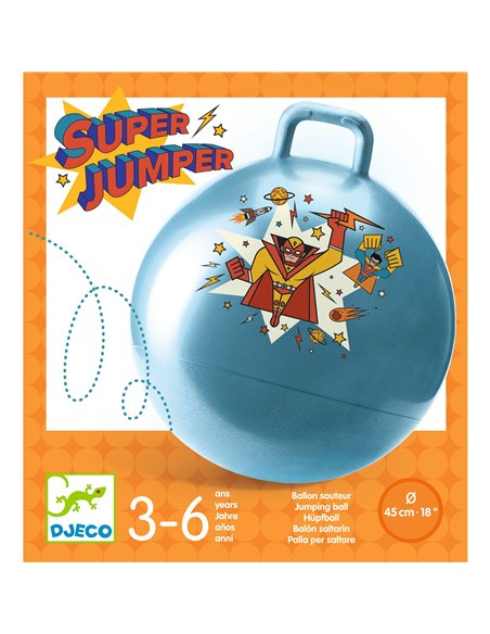 BALLONS SAUTEURS - Ballon sauteur Superheroe - djeco