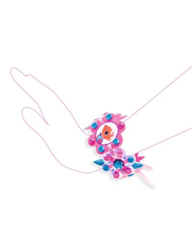 MINI BOITES DIY - 4 bracelets feutrine à créer - djeco
