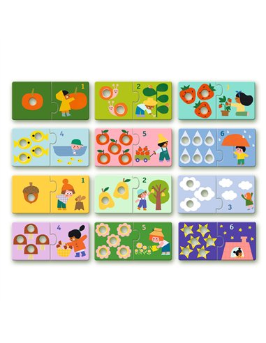 PUZZLE DUO - Duo chiffres - djeco