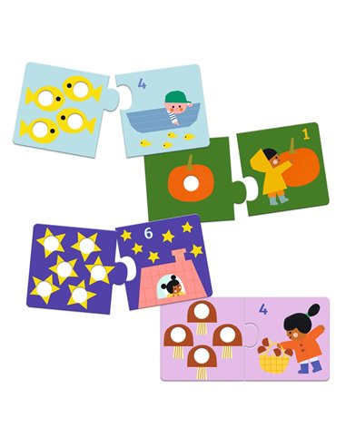 PUZZLE DUO - Duo chiffres - djeco