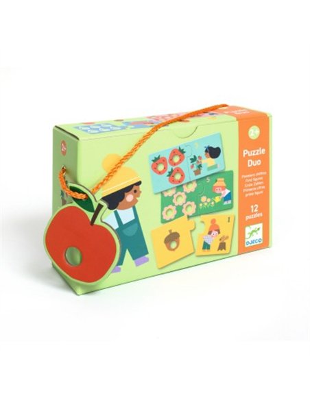 PUZZLE DUO - Duo chiffres - djeco