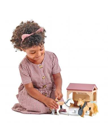 Tender leaf toys meuble de poupées, écurie