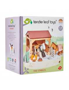 Tender leaf toys meuble de poupées, écurie