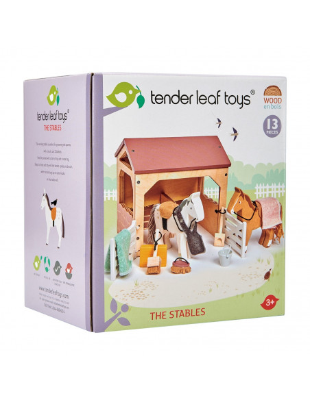 Tender leaf toys meuble de poupées, écurie
