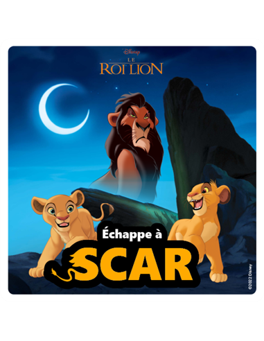 Défi vilain : échappe à Scar ! Roi lion - ma fabrique à histoires Lunii