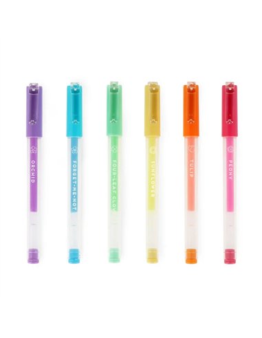 Set de 6 Stylos à Encre Gel Pastel - Spring is in the Air - LEGAMI