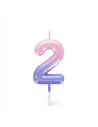 Bougie Pour Gâteau - Happy Birthday Candle - PINK - 2 - LEGAMI