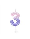 Bougie Pour Gâteau - Happy Birthday Candle - PINK - 3 - LEGAMI