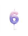 Bougie Pour Gâteau - Happy Birthday Candle - PINK - 6 - LEGAMI