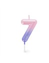 Bougie Pour Gâteau - Happy Birthday Candle - PINK - 7 - LEGAMI