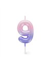 Bougie Pour Gâteau - Happy Birthday Candle - PINK - 9 - LEGAMI
