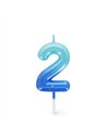 Bougie Pour Gâteau - Happy Birthday Candle - Blue - 2 - LEGAMI