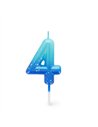 Bougie Pour Gâteau - Happy Birthday Candle - blue - 4 - LEGAMI