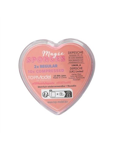 TOPModel Éponges magiques en forme de coeur BEAUTY and ME