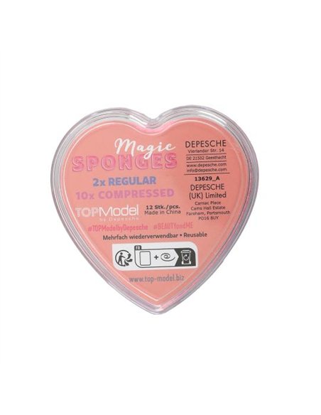 TOPModel Éponges magiques en forme de coeur BEAUTY and ME