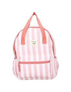 Sac à dos enfant à anses 36x27x12cm rayures roses