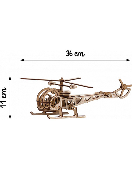 Maquette Hélicoptère à monter blanc