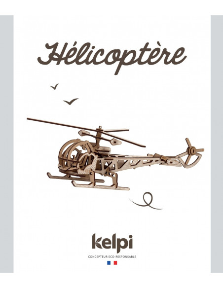 Maquette Hélicoptère à monter blanc