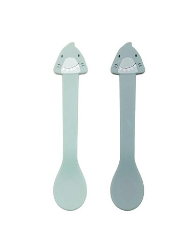 Cuillère silicone 2-pack - Mr. Shark - Trixie
