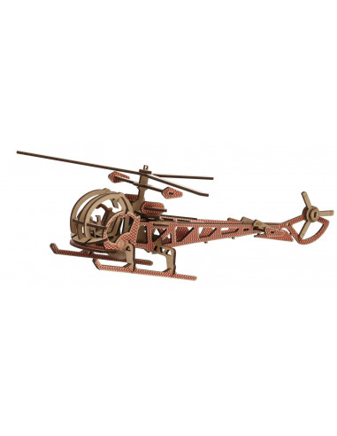 Maquette Hélicoptère à monter rouge