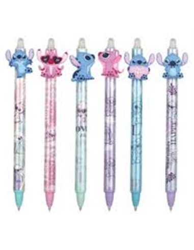 Stylo Effaçable Stitch pastel Disney - Encre Bleue Rétractable