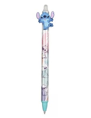 Stylo Effaçable Stitch pastel Disney - Encre Bleue Rétractable