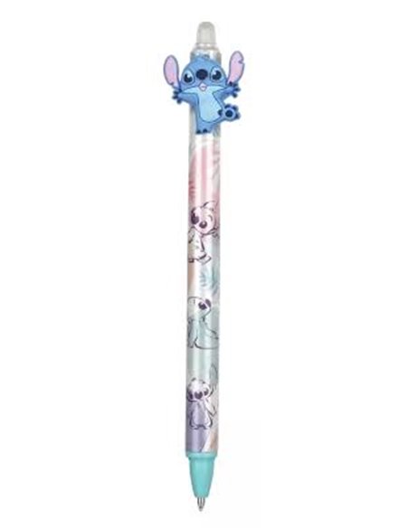 Stylo Effaçable Stitch pastel Disney - Encre Bleue Rétractable