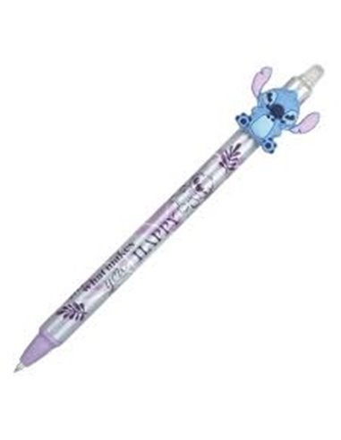Stylo Effaçable Stitch pastel Disney - Encre Bleue Rétractable
