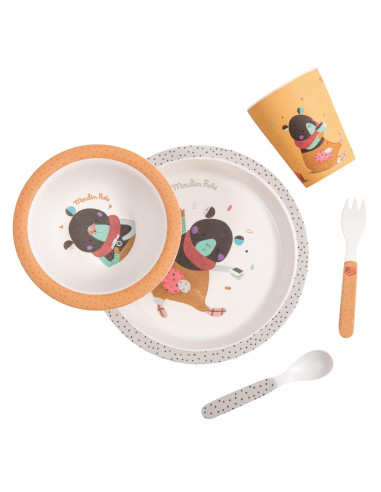 Set vaisselle ocre Les jolis trop beaux